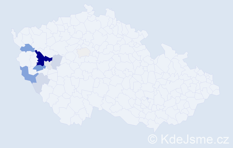 Příjmení: 'Grlák', počet výskytů 28 v celé ČR