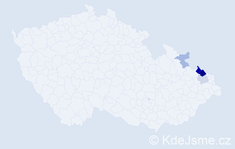 Příjmení: 'Schebestiková', počet výskytů 12 v celé ČR