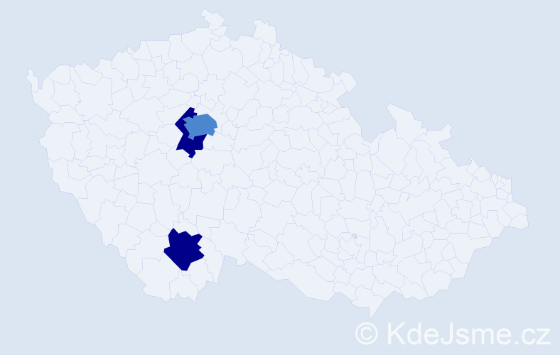 Příjmení: 'Loput', počet výskytů 7 v celé ČR