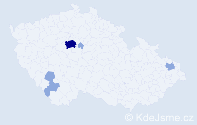 Příjmení: 'Pošová', počet výskytů 12 v celé ČR