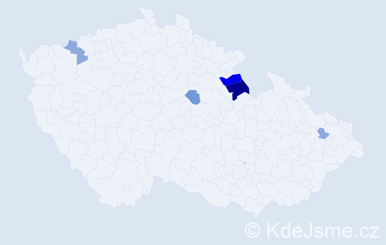 Příjmení: 'Kollárovičová', počet výskytů 15 v celé ČR