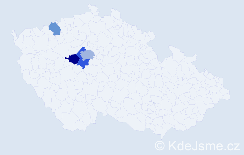 Příjmení: 'Fauser', počet výskytů 9 v celé ČR