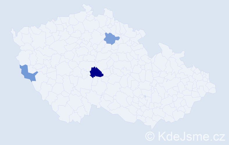 Příjmení: 'Solčányi', počet výskytů 4 v celé ČR