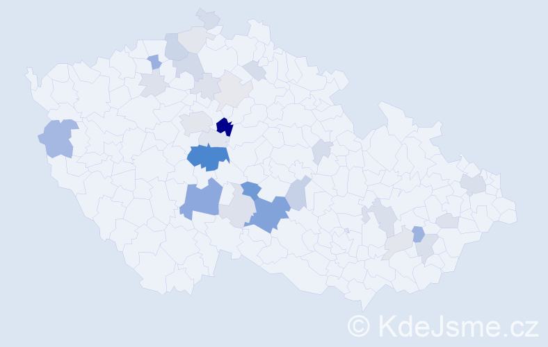 Příjmení: 'Páša', počet výskytů 91 v celé ČR