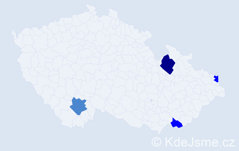 Příjmení: 'Humenská', počet výskytů 8 v celé ČR