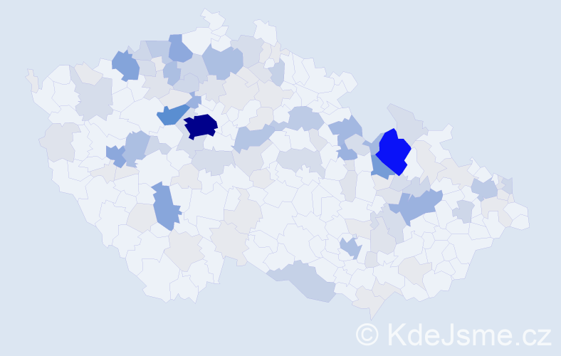 Příjmení: 'Reichl', počet výskytů 420 v celé ČR
