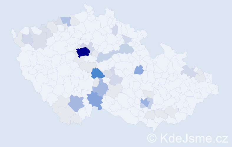 Příjmení: 'Vopálka', počet výskytů 173 v celé ČR