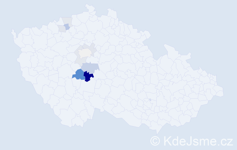 Příjmení: 'Repetná', počet výskytů 17 v celé ČR