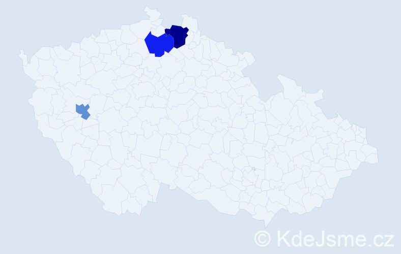 Příjmení: 'Hoberlantová', počet výskytů 4 v celé ČR