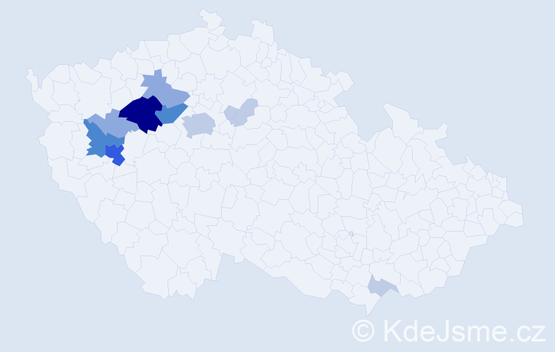Příjmení: 'Engelthalerová', počet výskytů 36 v celé ČR