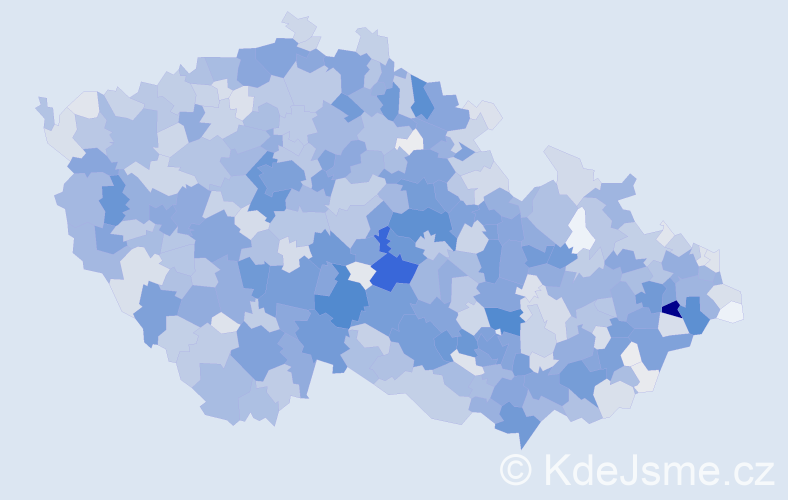 Příjmení: 'Blažková', počet výskytů 7514 v celé ČR