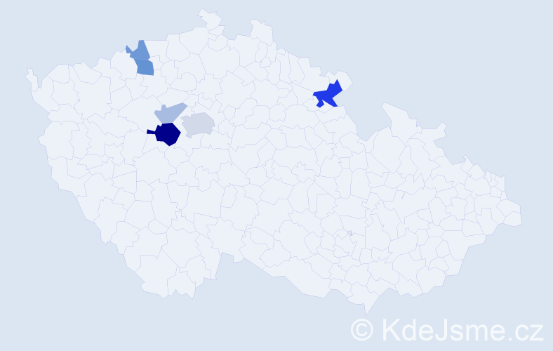 Příjmení: 'Entlich', počet výskytů 14 v celé ČR