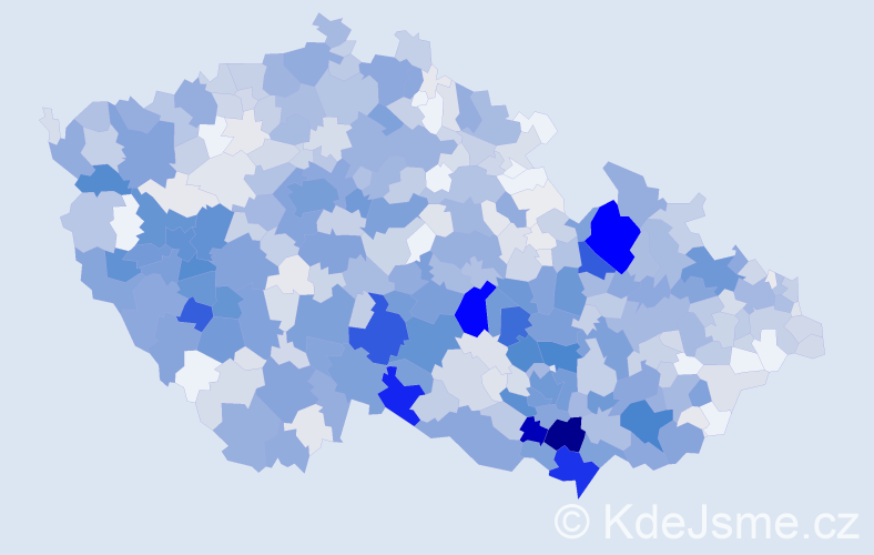 Příjmení: 'Straková', počet výskytů 3857 v celé ČR
