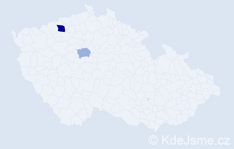 Příjmení: 'Bleyerová', počet výskytů 8 v celé ČR