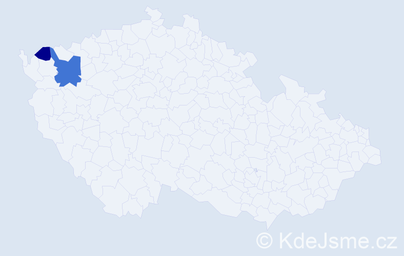 Příjmení: 'Rakoncás', počet výskytů 4 v celé ČR