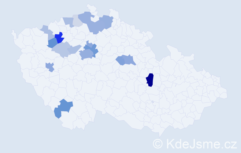 Příjmení: 'Patras', počet výskytů 58 v celé ČR