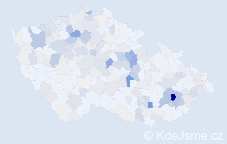 Příjmení: 'Fuksa', počet výskytů 770 v celé ČR