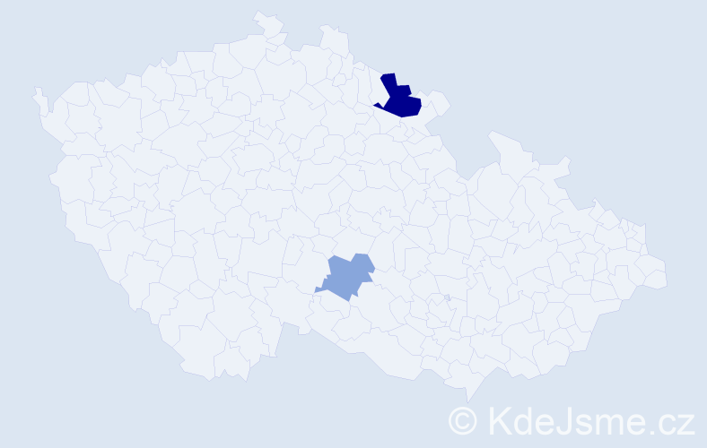 Příjmení: 'Szelkeová', počet výskytů 9 v celé ČR