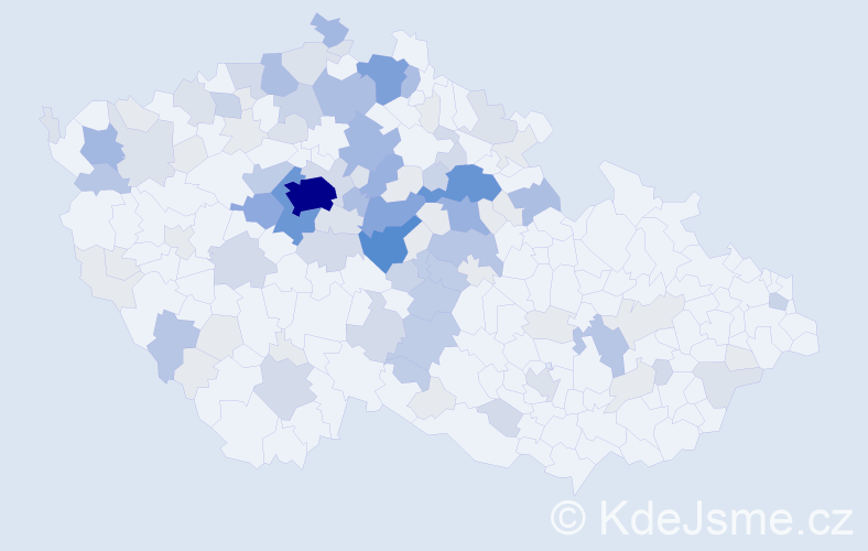 Příjmení: 'Mejstřík', počet výskytů 368 v celé ČR