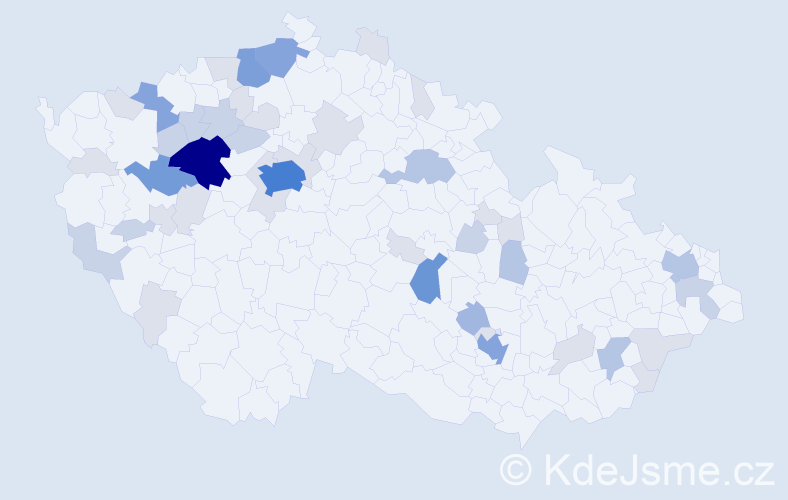 Příjmení: 'Opat', počet výskytů 132 v celé ČR