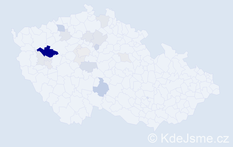 Příjmení: 'Bartásková', počet výskytů 42 v celé ČR