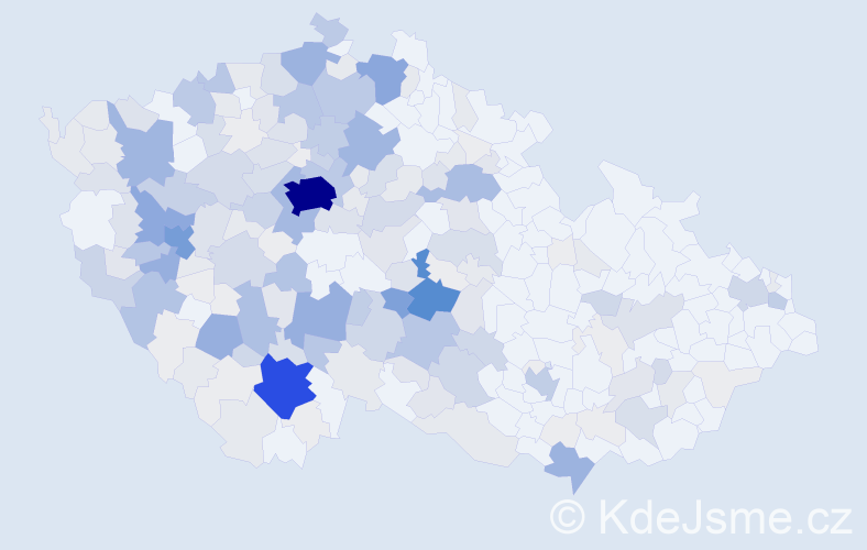 Příjmení: 'Baloun', počet výskytů 929 v celé ČR