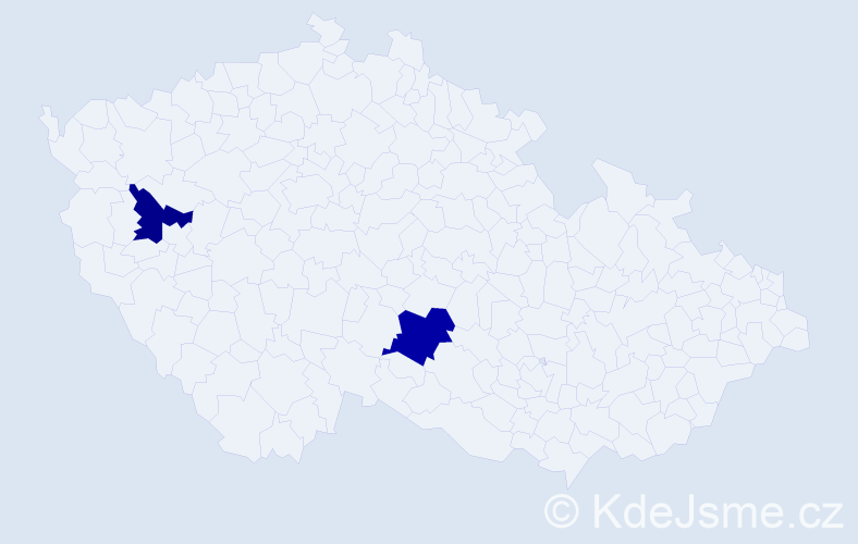 Příjmení: 'Prosch', počet výskytů 5 v celé ČR
