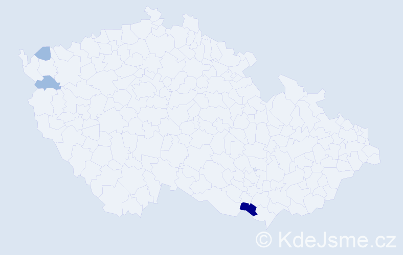 Příjmení: 'Halčišák', počet výskytů 6 v celé ČR