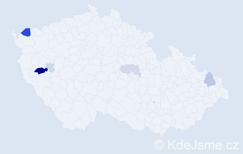 Příjmení: 'Procáková', počet výskytů 16 v celé ČR