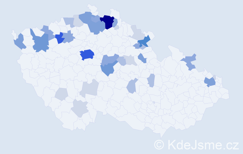 Příjmení: 'Šrajbrová', počet výskytů 109 v celé ČR