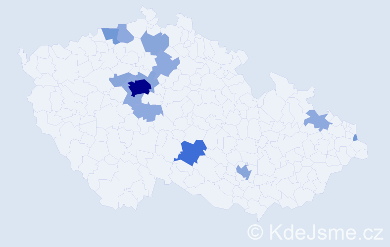 Příjmení: 'Saleh', počet výskytů 33 v celé ČR