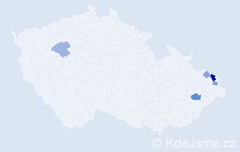 Příjmení: 'Staničková', počet výskytů 14 v celé ČR
