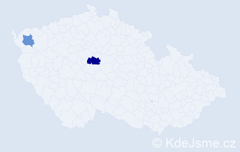 Příjmení: 'Kirejevová', počet výskytů 6 v celé ČR