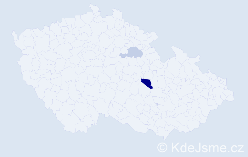 Příjmení: 'Suma', počet výskytů 12 v celé ČR