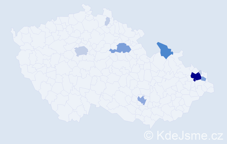 Příjmení: 'Chlapek', počet výskytů 27 v celé ČR