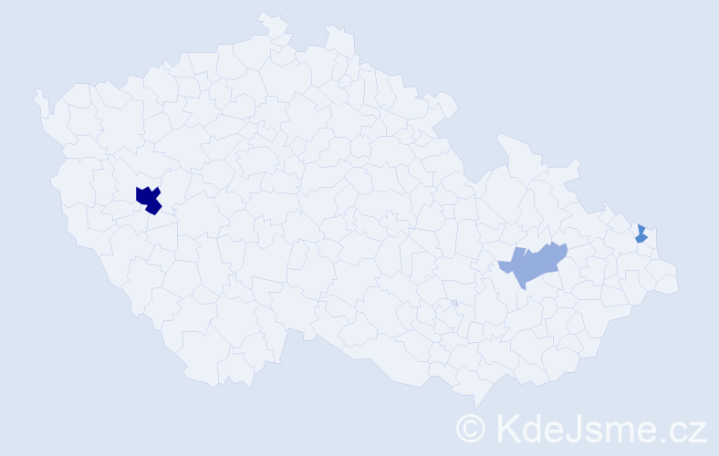 Příjmení: 'Kuhajda', počet výskytů 8 v celé ČR