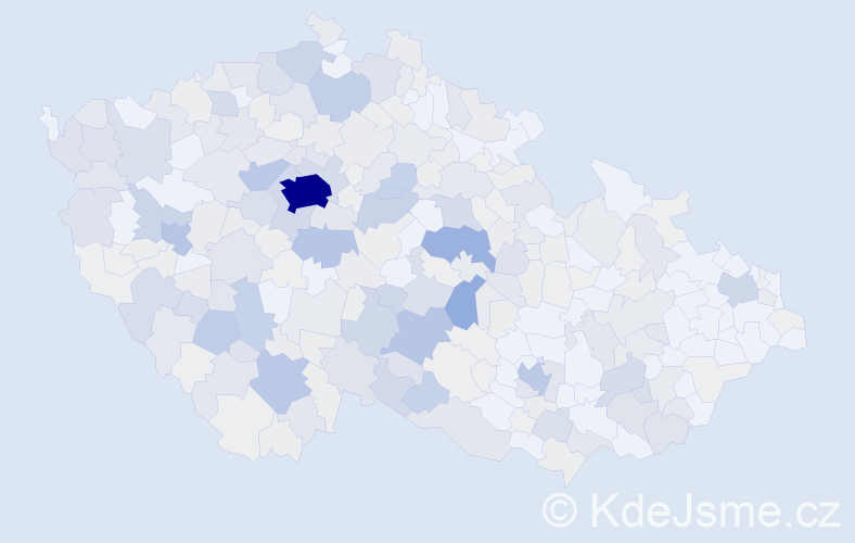 Příjmení: 'Zach', počet výskytů 1281 v celé ČR