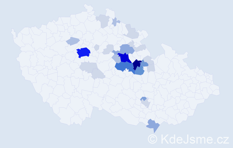 Příjmení: 'Fikejs', počet výskytů 85 v celé ČR