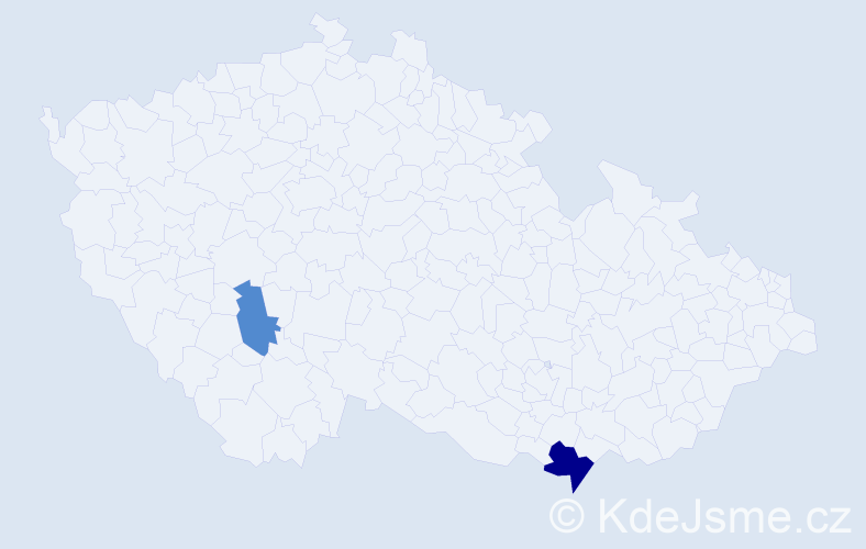 Příjmení: 'Melski', počet výskytů 14 v celé ČR