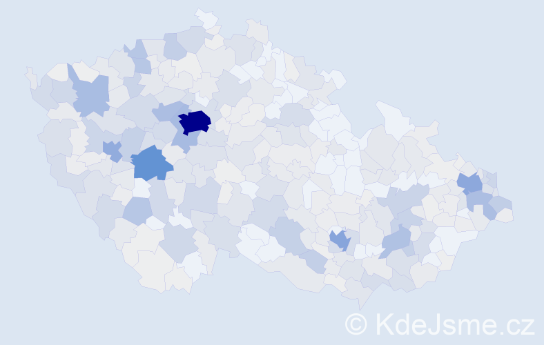 Příjmení: 'Karas', počet výskytů 1539 v celé ČR