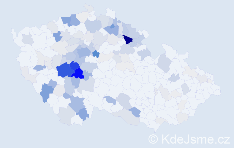 Příjmení: 'Jarolímek', počet výskytů 496 v celé ČR