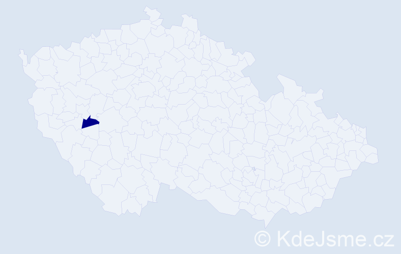Příjmení: 'Dashnamjil', počet výskytů 1 v celé ČR