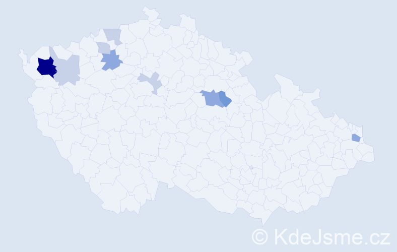 Příjmení: 'Götzlová', počet výskytů 26 v celé ČR