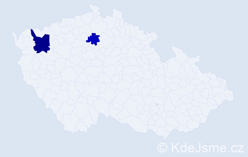 Příjmení: 'Lakhova', počet výskytů 3 v celé ČR