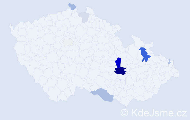 Příjmení: 'Reitschmied', počet výskytů 24 v celé ČR