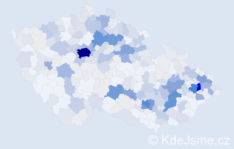 Příjmení: 'Bajer', počet výskytů 1326 v celé ČR
