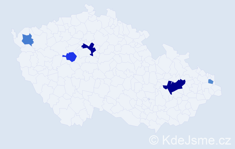 Příjmení: 'Mlynaričová', počet výskytů 8 v celé ČR