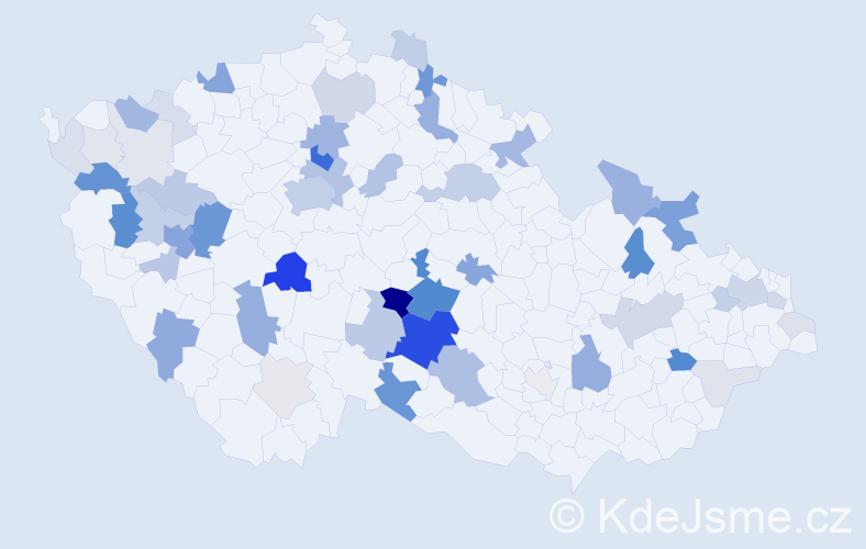 Příjmení: 'Hejsek', počet výskytů 194 v celé ČR