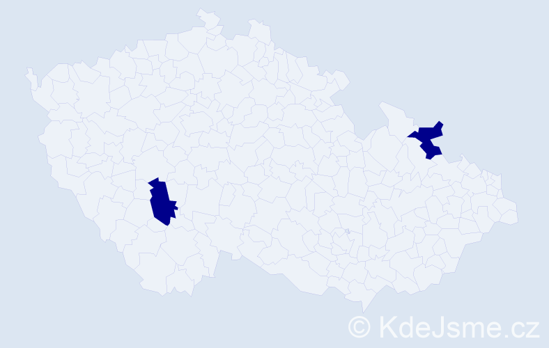 Příjmení: 'Phelps', počet výskytů 4 v celé ČR