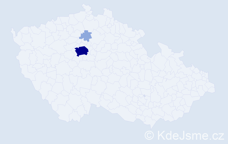 Příjmení: 'Gavran', počet výskytů 7 v celé ČR